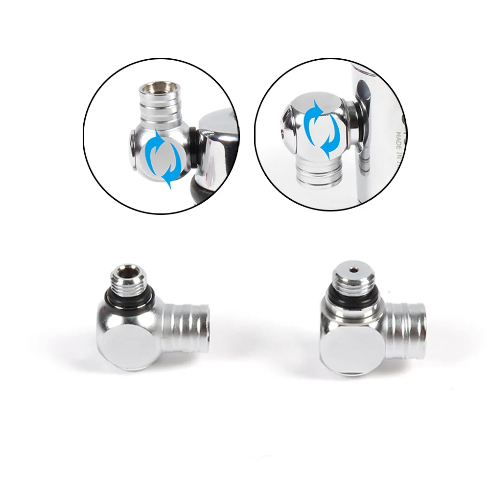 360° Roation Scuba Diving 1st First Stage LP/HP Port Swivel Connector Adaptor Durable Brass With Cr Plated Diving Equipment
360° Roation Scuba Diving 1st First Stage LP/HP Port Swivel Connector Adaptor Durable Brass With Cr Plated Diving Equipment