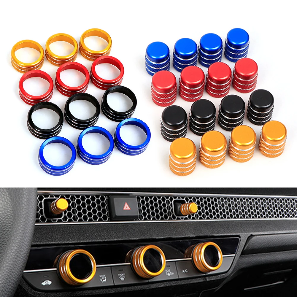 Aluminum Car Air Conditioning Volume Radio Button Knob Cover Decorative Ring For Honda Civic 11th Gen 2022 CRV 2023 Accessories
Aluminum Car Air Conditioning Volume Radio Button Knob Cover Decorative Ring For Honda Civic 11th Gen 2022 CRV 2023 Accessories