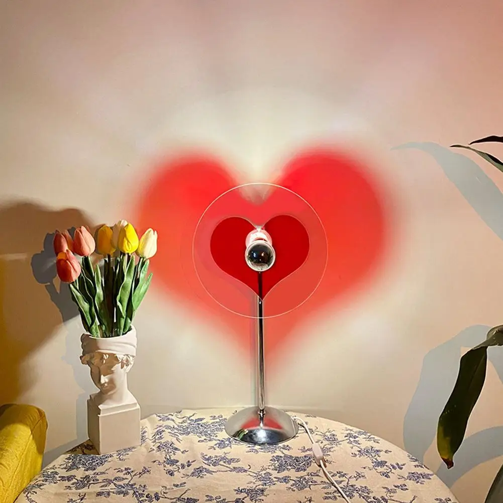 

2022 USB Love Table Lamp Plug-in High Temperature Resistance Romantic Atmosphere Lamp Bedroom Bedside Lamp