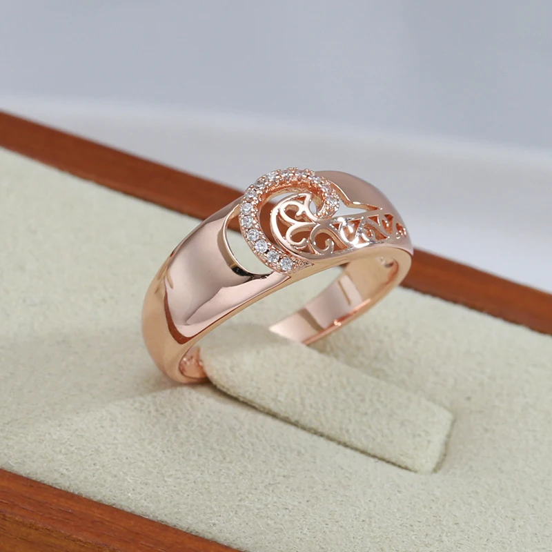 Vintage Pattern With Zircon Smooth Geometric Women Rings 585 Gold Color Fashion Fine Jewelry Party Wedding Rings Accessories
Vintage Pattern With Zircon Smooth Geometric Women Rings 585 Gold Color Fashion Fine Jewelry Party Wedding Rings Accessories