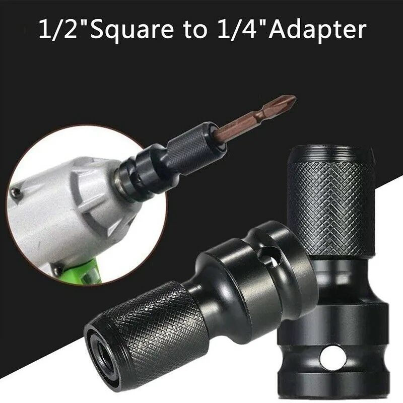 Socket Adapter Set Hex Shank 1/2inch Square Drive To 1/4in Impact Drilling Bits Driver Spanner Drive Converter Power Tools
Socket Adapter Set Hex Shank 1/2inch Square Drive To 1/4in Impact Drilling Bits Driver Spanner Drive Converter Power Tools