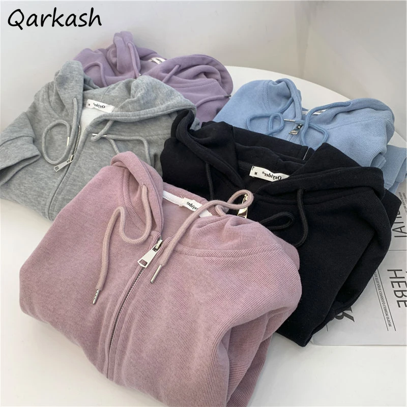 Women Hoodies Aesthetic Simplicity Zip-up Slouchy Students Casual Ulzzang Long Sleeve Sweatshirts Solid Mujer New Design Basic
Women Hoodies Aesthetic Simplicity Zip-up Slouchy Students Casual Ulzzang Long Sleeve Sweatshirts Solid Mujer New Design Basic