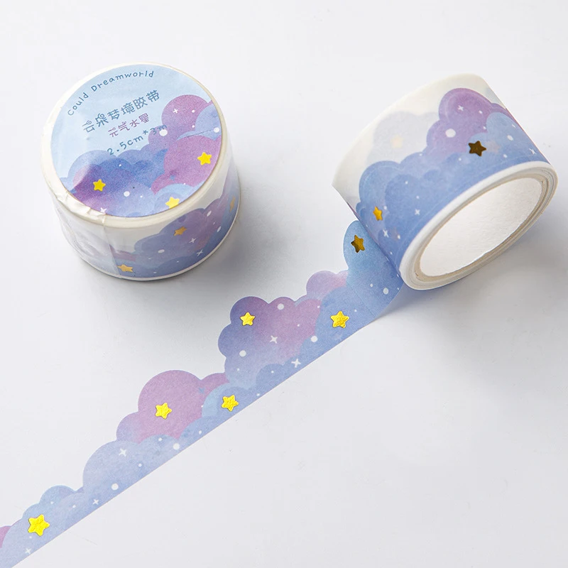 Kawaii градиентные облака васи лента 2,5 см * 3 м
Kawaii градиентные облака васи лента 2,5 см * 3 м