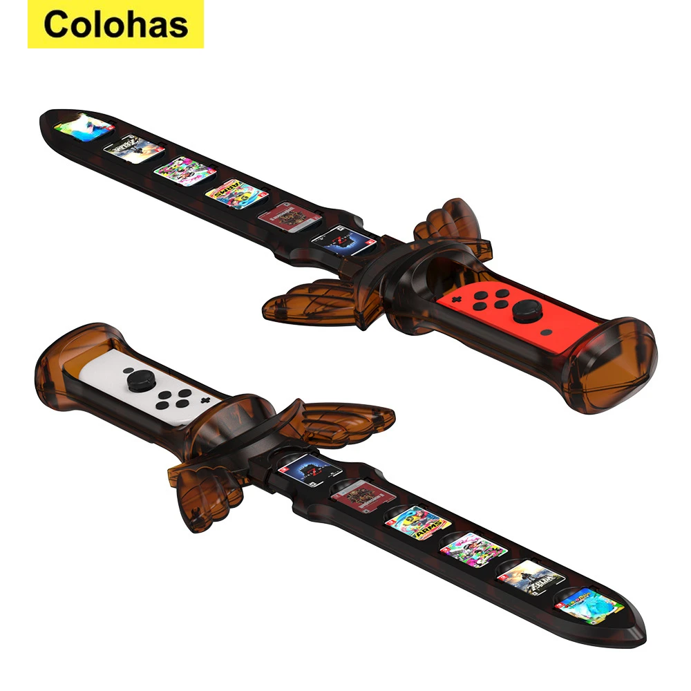 Game Sword for Nintendo Switch Joycon Controller Holder Skyward Sword with 12 Game Card Slot Switch Sports Gaming Accessories
Game Sword for Nintendo Switch Joycon Controller Holder Skyward Sword with 12 Game Card Slot Switch Sports Gaming Accessories