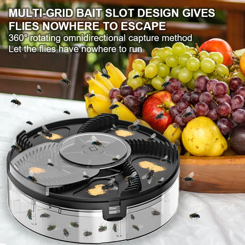 Upgraded Electric Fly Trap With Baits Rechargeable Automatic Flycatcher Insect Pest Killers Repeller Catcher Kitchen Home Garden
Upgraded Electric Fly Trap With Baits Rechargeable Automatic Flycatcher Insect Pest Killers Repeller Catcher Kitchen Home Garden