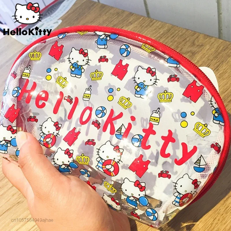 Sanrio Hello Kitty Bags Cute Cartoon Cinnamoroll PVC Transparent Makeup Bag Storage Bag Waterproof Pen Bag Multifunction Handbag
Sanrio Hello Kitty Bags Cute Cartoon Cinnamoroll PVC Transparent Makeup Bag Storage Bag Waterproof Pen Bag Multifunction Handbag