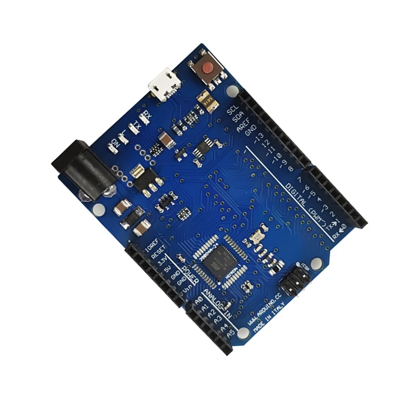 Макетная плата Leonardo R3 ATMEGA32U4, официальная версия, комплект аксессуаров, 1 шт.
Макетная плата Leonardo R3 ATMEGA32U4, официальная версия, комплект аксессуаров, 1 шт.
