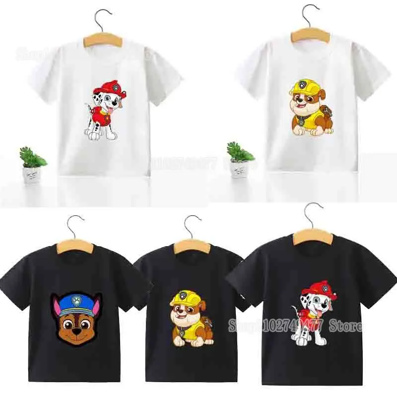 Футболка PAW Patrol Cut с рисунком аниме детская футболка короткими рукавами для