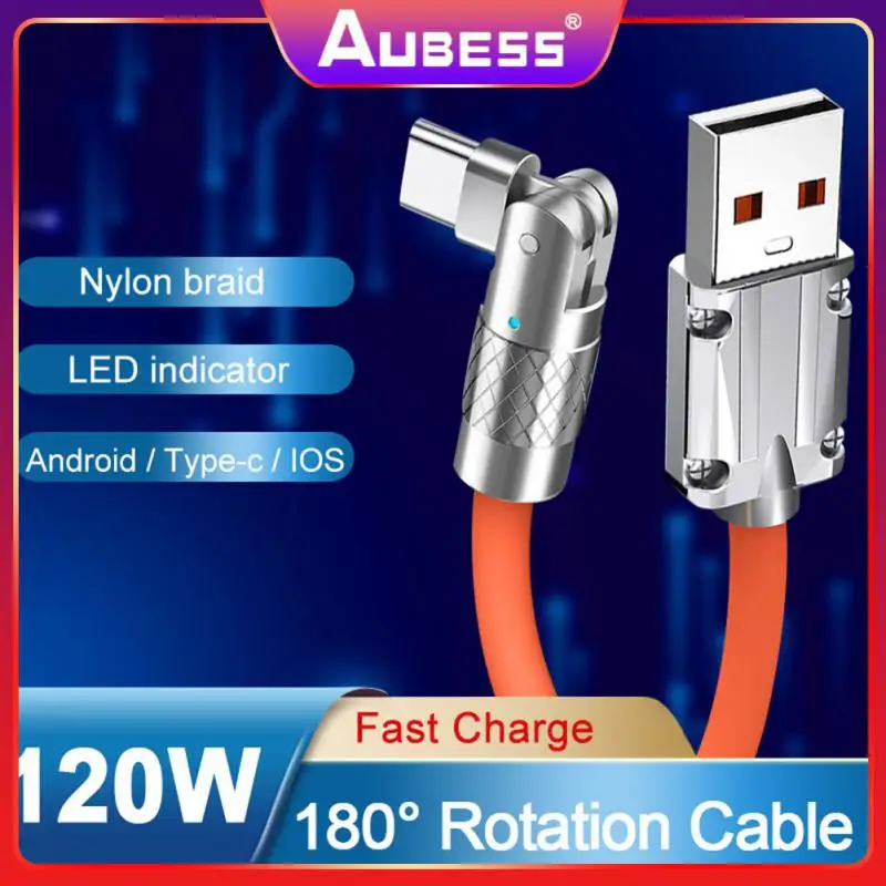 Super Fast Charging Game Data Cable Liquid Silicone Rubber Type-c Usb Cable 120w 6a 180 Degree Rotating Elbow Zinc Alloy Cable
Super Fast Charging Game Data Cable Liquid Silicone Rubber Type-c Usb Cable 120w 6a 180 Degree Rotating Elbow Zinc Alloy Cable