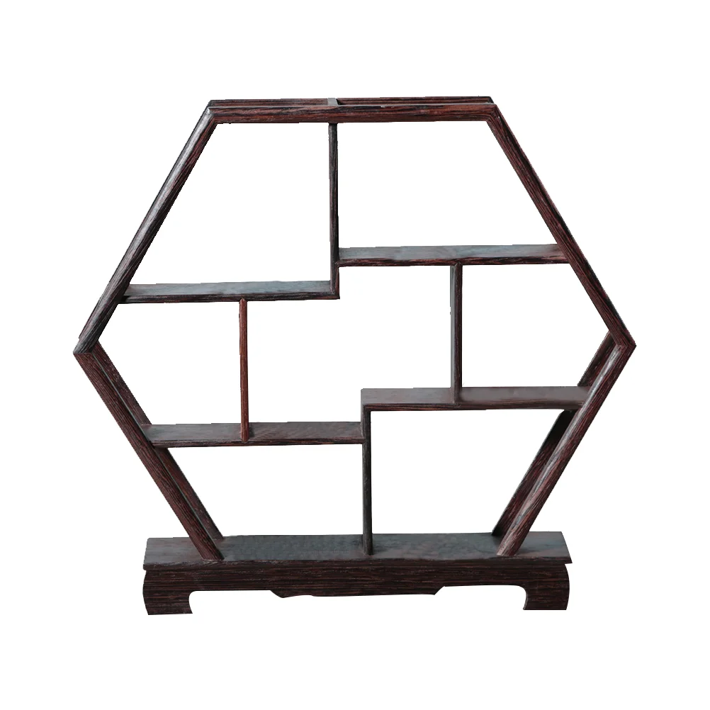 1Pc Solid Wood Shelf Retro Shelf Rosewood Crafts Display Stand without Ornaments (Hexagonal Shape) Niche storage
1Pc Solid Wood Shelf Retro Shelf Rosewood Crafts Display Stand without Ornaments (Hexagonal Shape) Niche storage