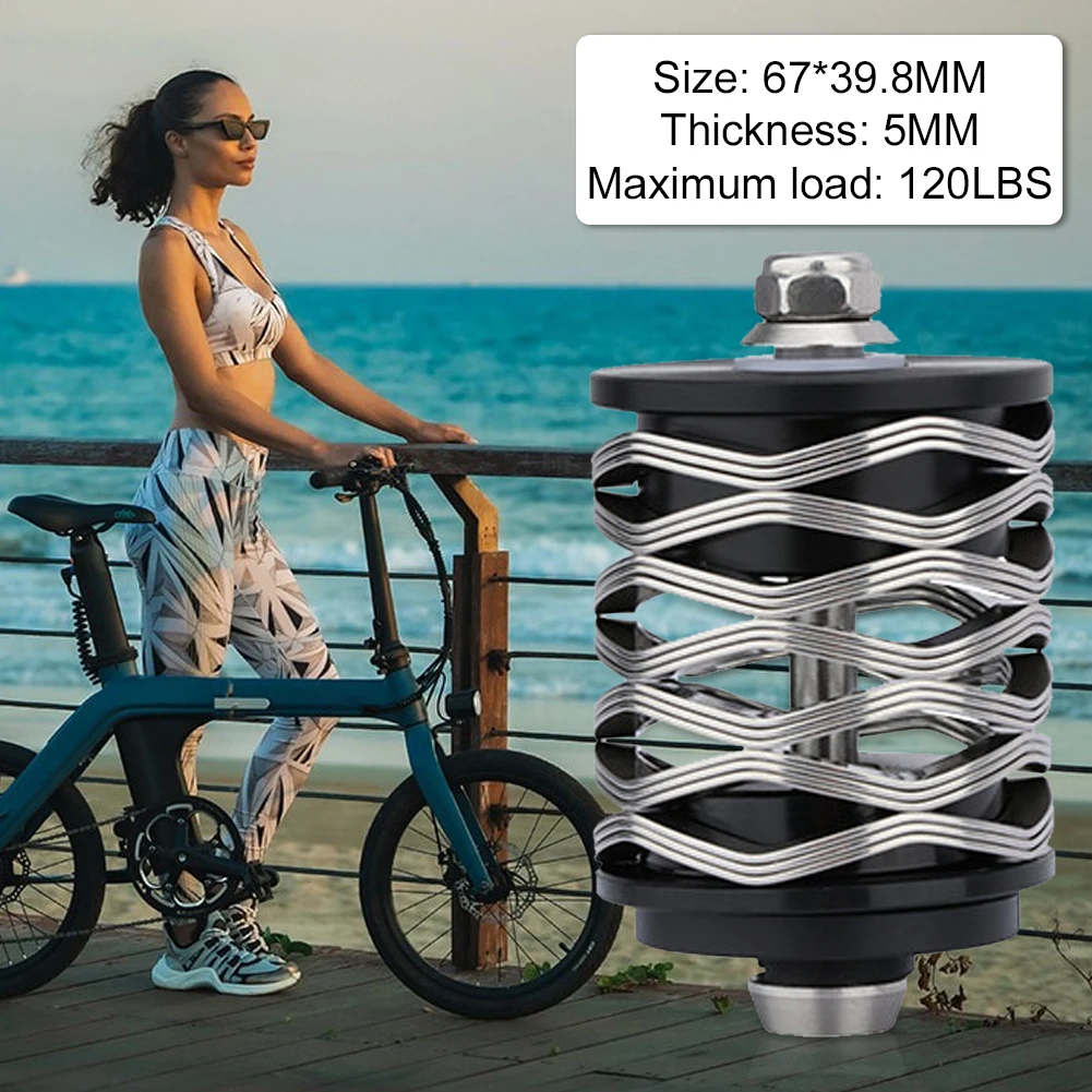 Bicycle Rear Shock Absorber Double Ring Steel Axle Bicycle Wave Spring Suspension For Brompton Folding Bike Cycling Parts
Bicycle Rear Shock Absorber Double Ring Steel Axle Bicycle Wave Spring Suspension For Brompton Folding Bike Cycling Parts