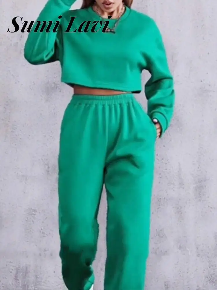 Fashion Long Sleeve Short Tops Female Suit Sportpants Pullover Sweatshirt 2 Piece Set 2022 Spring Casual Pants Women Tracksuits
Fashion Long Sleeve Short Tops Female Suit Sportpants Pullover Sweatshirt 2 Piece Set 2022 Spring Casual Pants Women Tracksuits