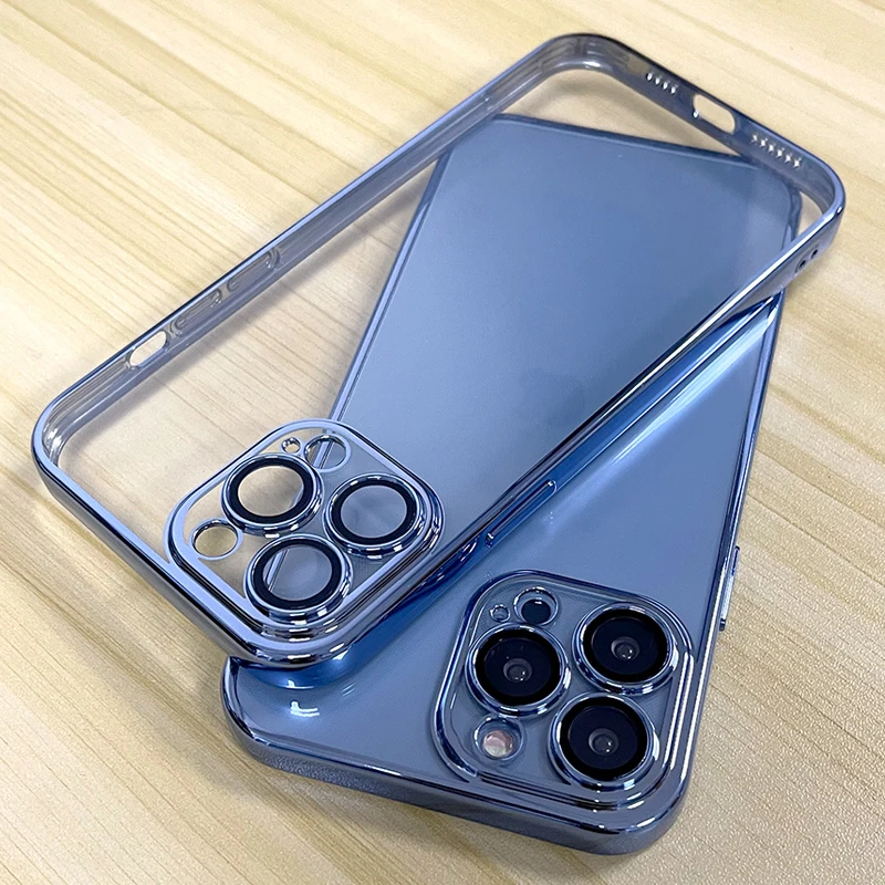 Luxury with Lens Protector Transparent Silicone Case for iPhone 11 12 13 Pro Max Mini X XS XR 7 8 Plus SE 2022 Shockproof Cover
Luxury with Lens Protector Transparent Silicone Case for iPhone 11 12 13 Pro Max Mini X XS XR 7 8 Plus SE 2022 Shockproof Cover