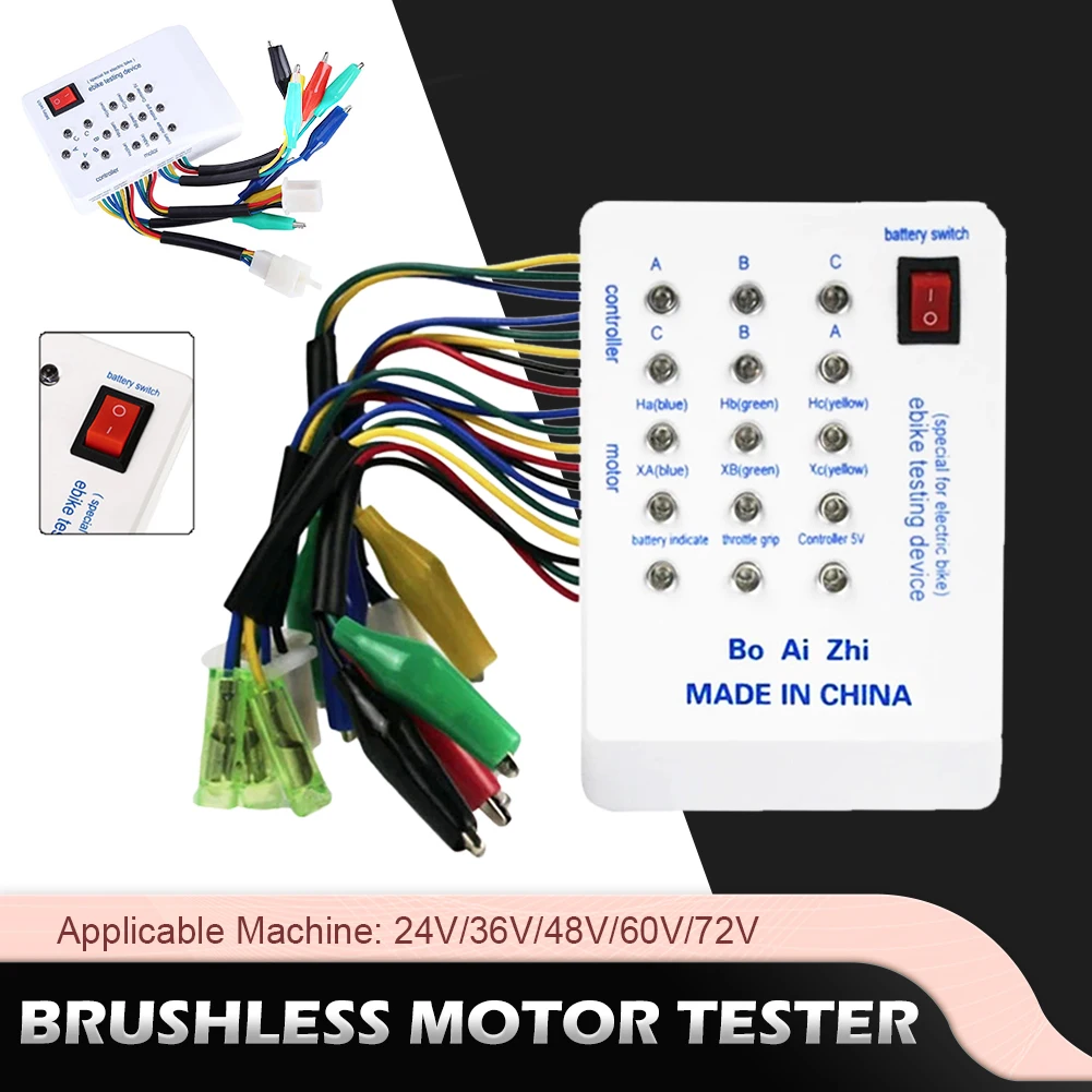 Universal 24V/36V/48V/60V/72V Electric Car E-bike Scooter Tester Brushless Motor Device Portable Riding Scooter Controller
Universal 24V/36V/48V/60V/72V Electric Car E-bike Scooter Tester Brushless Motor Device Portable Riding Scooter Controller