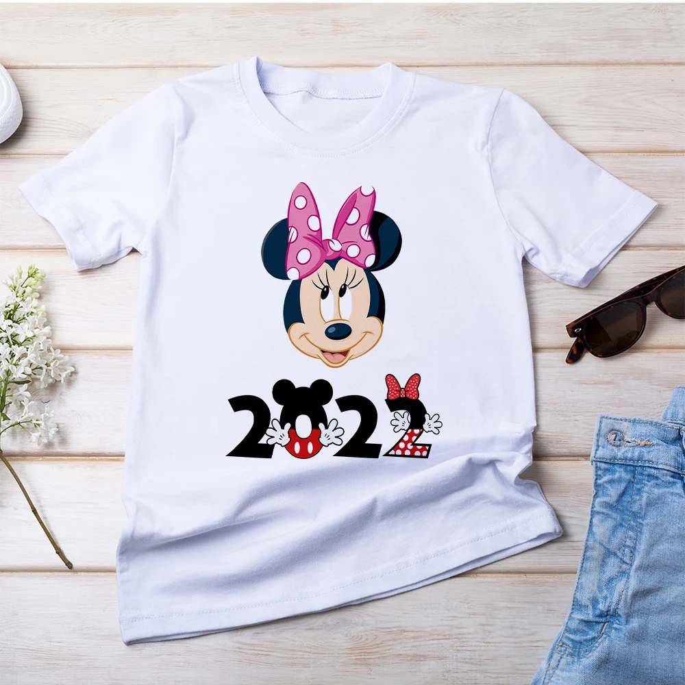 Hot Selling Disney White Women T Shirt Minnie Mouse Head Pattern 2022 Series Graphic Female T-Shirt O Neck Dropship Lady Casual 
Hot Selling Disney White Women T Shirt Minnie Mouse Head Pattern 2022 Series Graphic Female T-Shirt O Neck Dropship Lady Casual