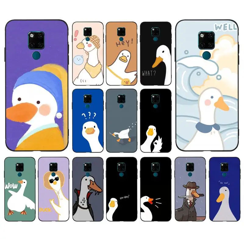 Cartoon Cute Goose Phone Case for Huawei Mate 20 10 9 40 30 lite pro X Nova 2 3i 7se
Cartoon Cute Goose Phone Case for Huawei Mate 20 10 9 40 30 lite pro X Nova 2 3i 7se