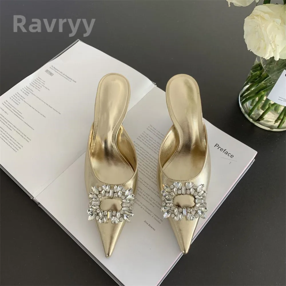 2023 Summer Mid Heel Pointed Head Thin Heel Slippers Versatile Fashion Women's Shoes Rhinestone Square Buckle Outdoor Slippers
2023 Summer Mid Heel Pointed Head Thin Heel Slippers Versatile Fashion Women's Shoes Rhinestone Square Buckle Outdoor Slippers