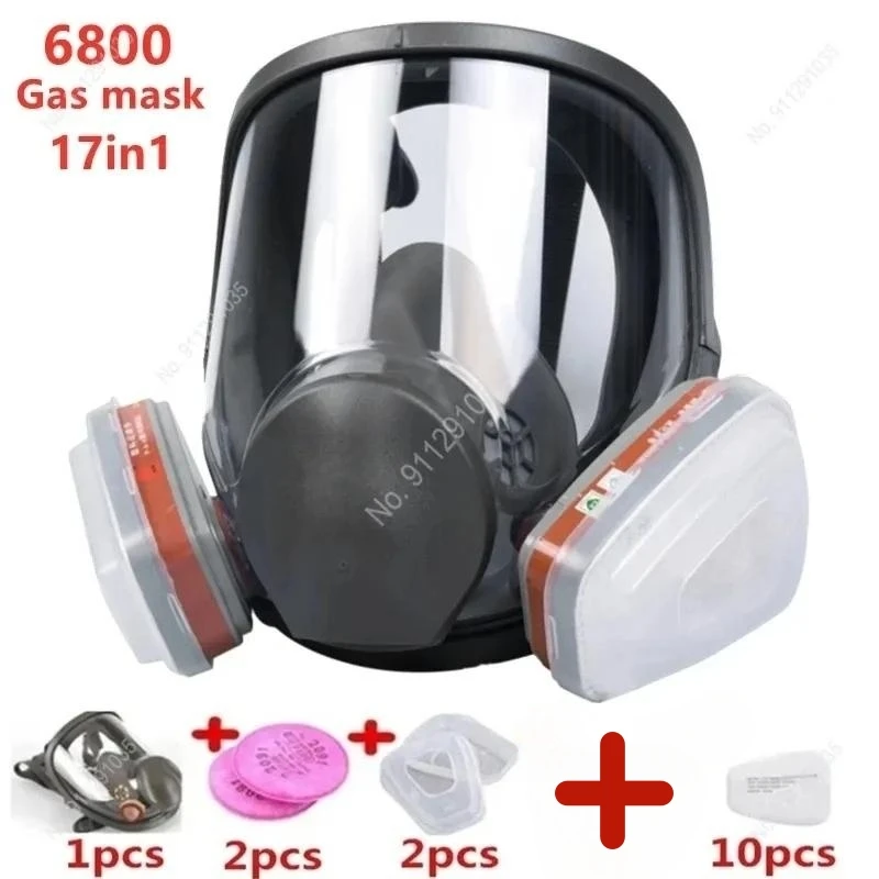 SJL 3/17PCS Protection Safety Respirator Gas Mask same For 6800 Gas Mask Painting Spraying Full Face Facepiece Respirator
SJL 3/17PCS Protection Safety Respirator Gas Mask same For 6800 Gas Mask Painting Spraying Full Face Facepiece Respirator