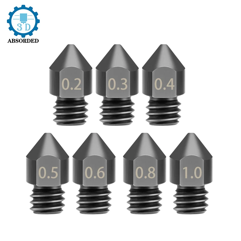 1/2/5PCS New MK8 Hardened Steel Nozzle Extruder Head For A8 A8Plus Ender 3 CR10 3D Printer Parts Update 1.75mm Nozzles 0.2-1.0mm
1/2/5PCS New MK8 Hardened Steel Nozzle Extruder Head For A8 A8Plus Ender 3 CR10 3D Printer Parts Update 1.75mm Nozzles 0.2-1.0mm