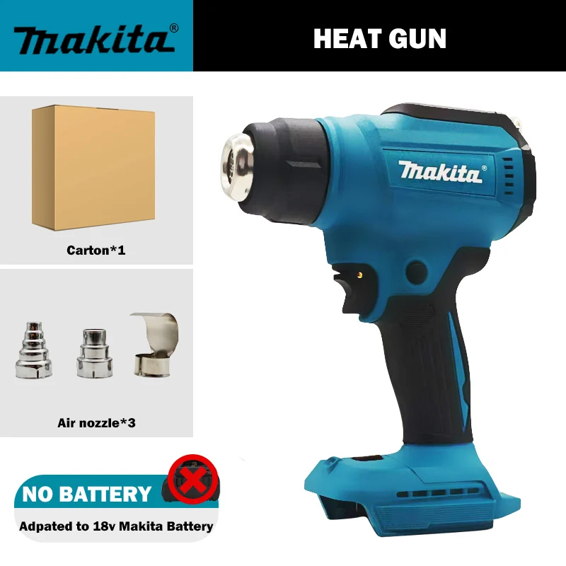 Makita беспроводной тепловой пистолет 550°C
Makita беспроводной тепловой пистолет 550°C