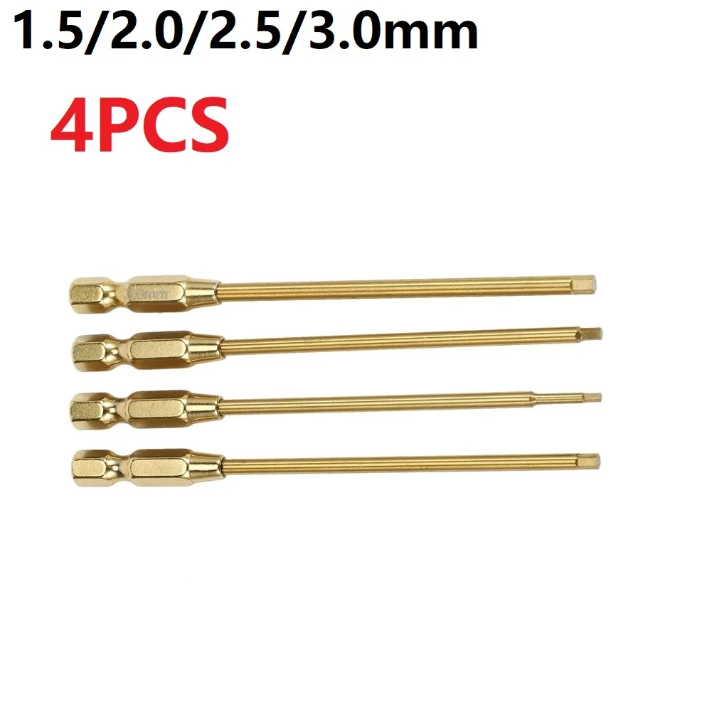 4PCS 1.5/2/2.5/3mm Golden Titanium Hexagon Wrenche Screwdriver Tool Kit For 1/4 Inch Drive Drill Change Bits Hand Tools
4PCS 1.5/2/2.5/3mm Golden Titanium Hexagon Wrenche Screwdriver Tool Kit For 1/4 Inch Drive Drill Change Bits Hand Tools