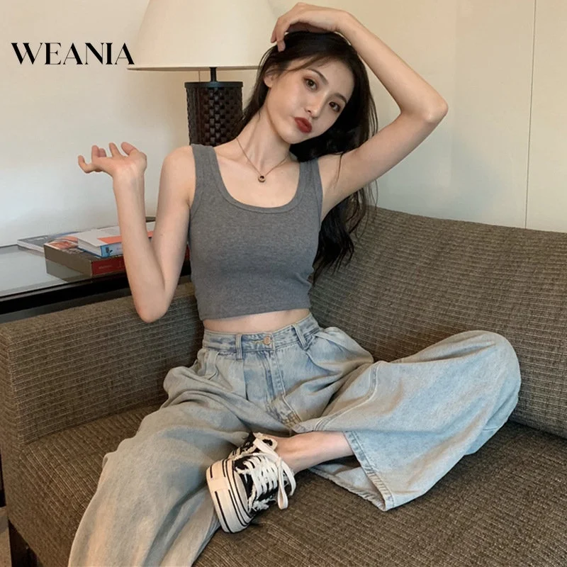 Women High Waist Design Sense Sleeveless Short Crop Top
Women High Waist Design Sense Sleeveless Short Crop Top