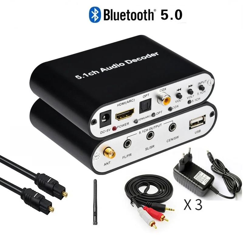 Dts Ac3 5.1 Audio Decoder Converter HDMI-compatible Extractor ARC SPDIF Coaxial Optical USB player Bluetooth
Dts Ac3 5.1 Audio Decoder Converter HDMI-compatible Extractor ARC SPDIF Coaxial Optical USB player Bluetooth
