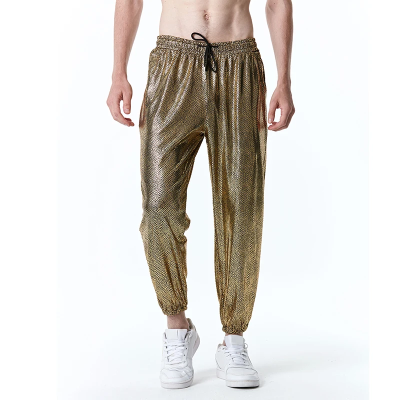 Fashion Men Glossy Pants Male Metallic Night Club Dancing Wear Trousers Summer Motorcycle Black Straight Clubwear plus size
Fashion Men Glossy Pants Male Metallic Night Club Dancing Wear Trousers Summer Motorcycle Black Straight Clubwear plus size