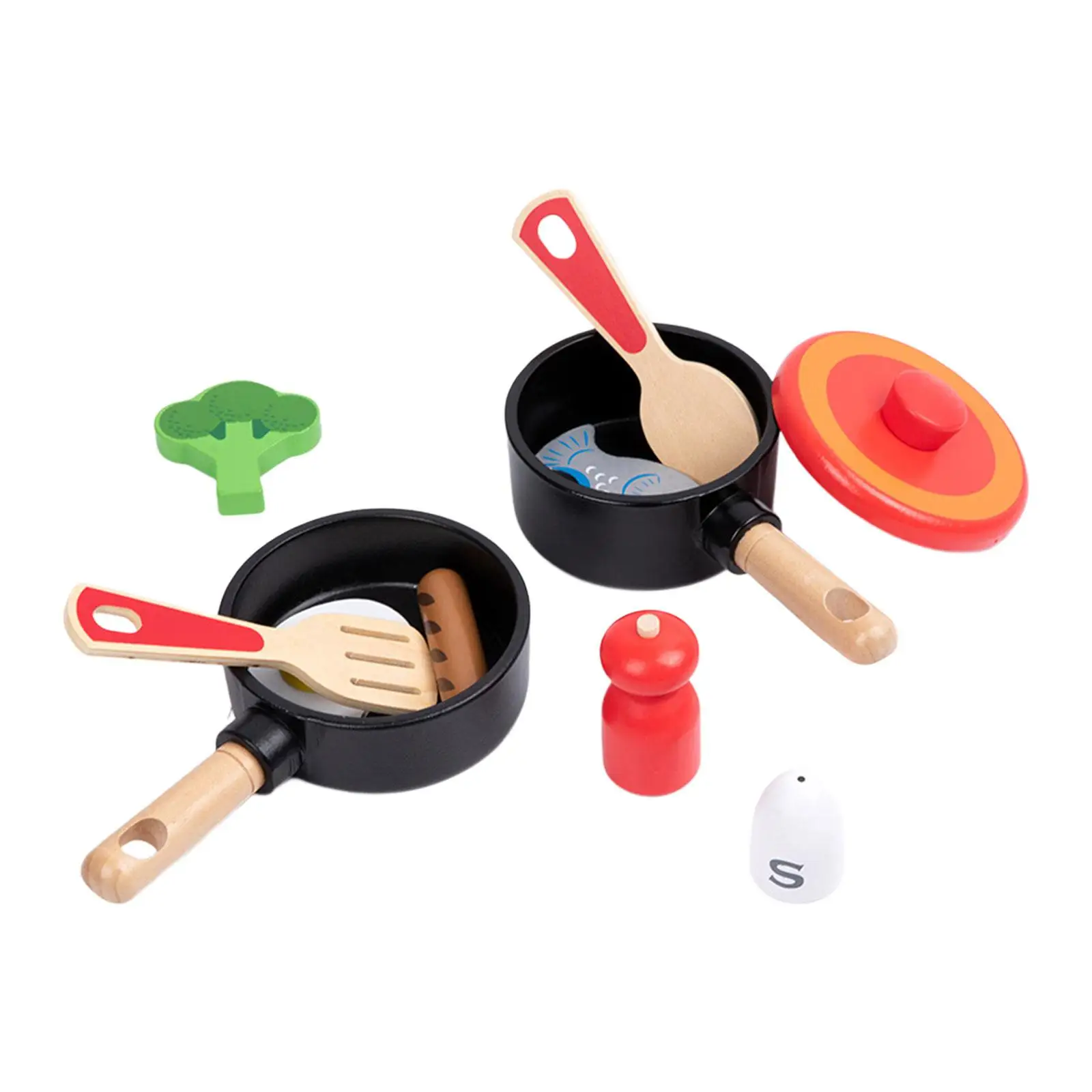 11x Kitchen Accessories Pretend Play Cooking Toys with Fish and Vegetables, Kitchenware Educational Toys for Kids
11x Kitchen Accessories Pretend Play Cooking Toys with Fish and Vegetables, Kitchenware Educational Toys for Kids