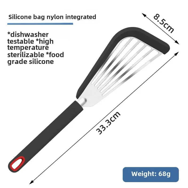 Термостойкая силиконовая лопатка для жарки
Термостойкая силиконовая лопатка для жарки