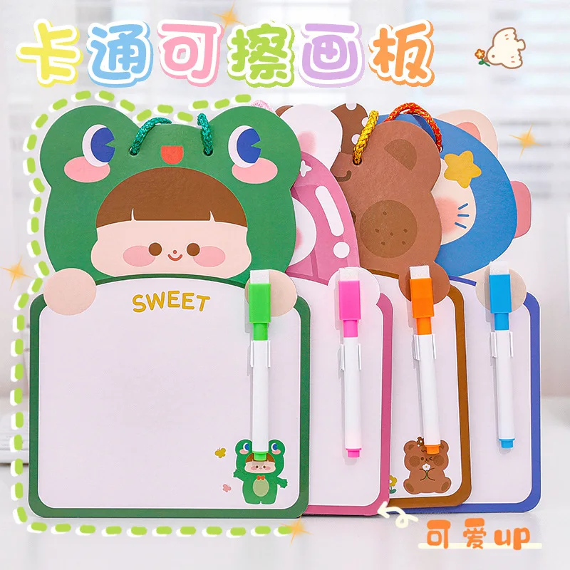 Cartoon Memo Eraserable Drawing Board with Marker Toys for Kids Writing Doodle Thicker Cardboard for Graffiti Handwriting Board
Cartoon Memo Eraserable Drawing Board with Marker Toys for Kids Writing Doodle Thicker Cardboard for Graffiti Handwriting Board