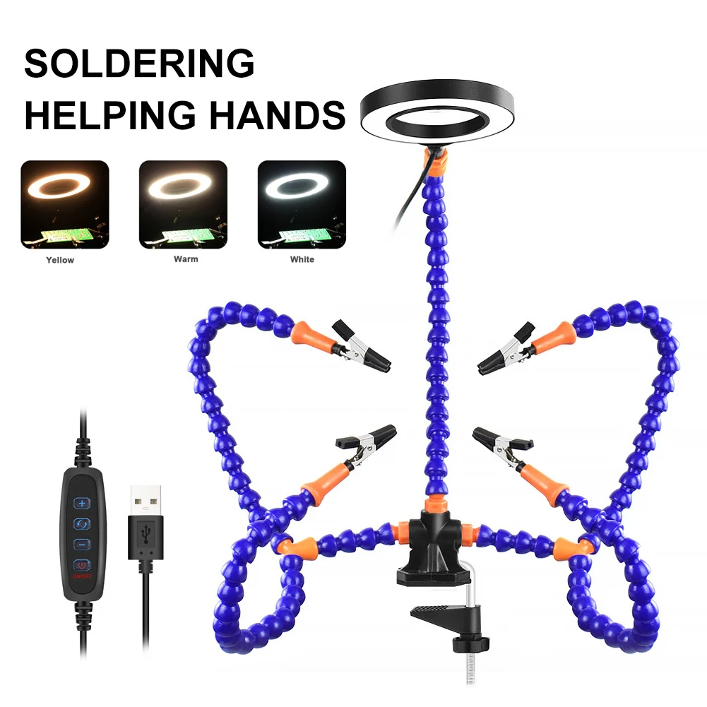 Table Clamp Soldering Helping Hands Measurement Analysis Instruments Illuminated Magnifiers Welding Repair Tool
Table Clamp Soldering Helping Hands Measurement Analysis Instruments Illuminated Magnifiers Welding Repair Tool