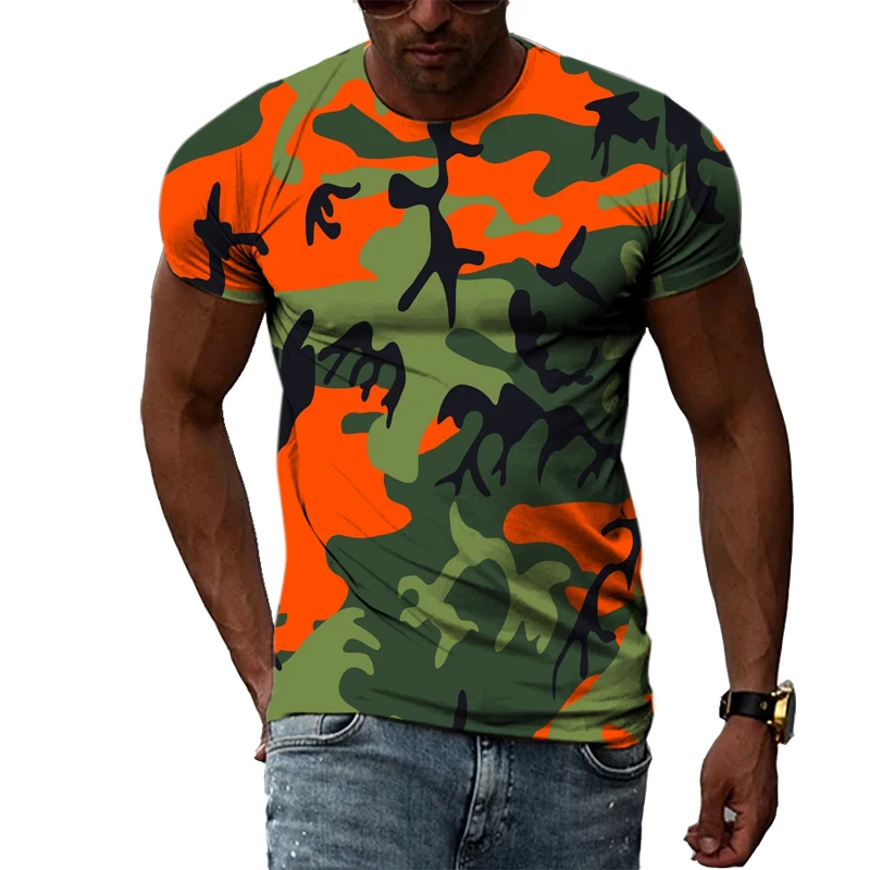 Camo 3D Printed T Shirt Men's Casual O Neck Short Sleeve Oversized Streetwear Top
Camo 3D Printed T Shirt Men's Casual O Neck Short Sleeve Oversized Streetwear Top