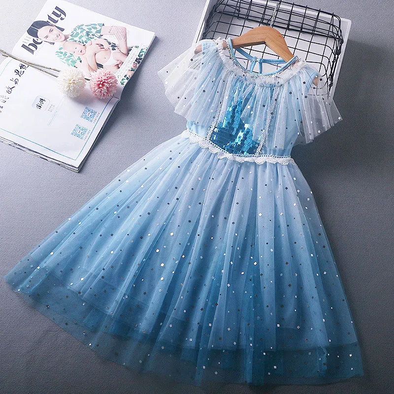 Летние Детские платья для девочек, кружевное Сетчатое вечернее платье принцессы Эльзы с замороженным рисунком, наряды для подростков и дет... 
Летние Детские платья для девочек, кружевное Сетчатое вечернее платье принцессы Эльзы с замороженным рисунком, наряды для подростков и дет...