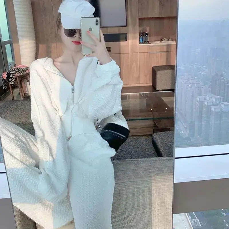Woman Summer Chiffon Two Piece Sets Outfits Female Solid Zipper Blouses and Wide Leg Pants Suits Ladies Fashion Elegant Sets G72
Woman Summer Chiffon Two Piece Sets Outfits Female Solid Zipper Blouses and Wide Leg Pants Suits Ladies Fashion Elegant Sets G72