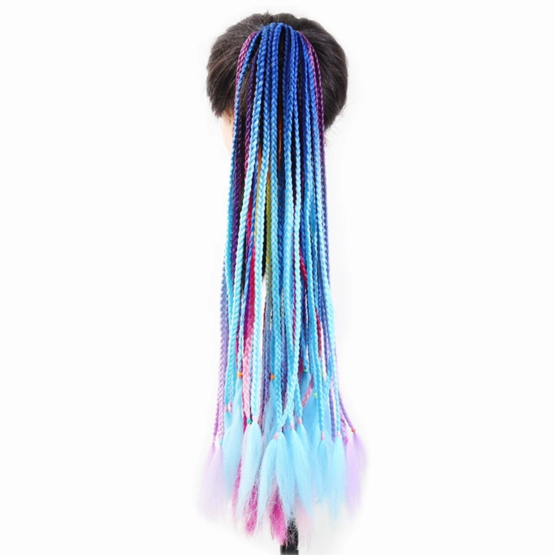 1 PC New Girls Dirty Braids Colorful Twist Tie Wigs Ponytail Headbands Rubber Bands Princess Headwear Kids Hair Accessories
1 PC New Girls Dirty Braids Colorful Twist Tie Wigs Ponytail Headbands Rubber Bands Princess Headwear Kids Hair Accessories