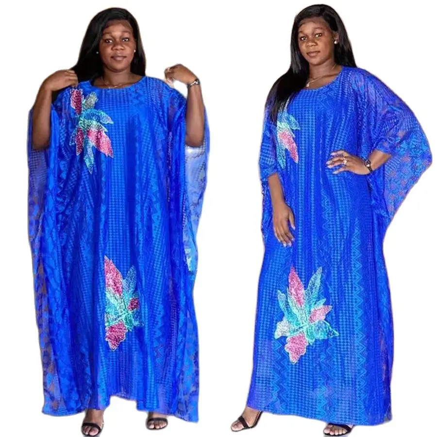 New Classic Design African Women's Clothing Dashiki Costume Abaya Gauze Lace & Inside 2-Piece Loose Long Dress Lady
New Classic Design African Women's Clothing Dashiki Costume Abaya Gauze Lace & Inside 2-Piece Loose Long Dress Lady