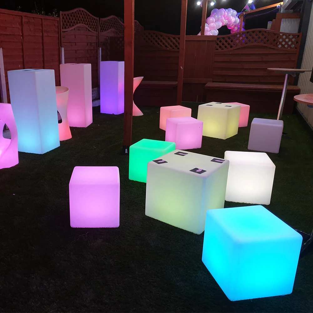 Glow Events Party Wedding Nightclub Coffee Outdoor Used for Event Party Bar Color Change Plastic Led Bench Stool
Glow Events Party Wedding Nightclub Coffee Outdoor Used for Event Party Bar Color Change Plastic Led Bench Stool