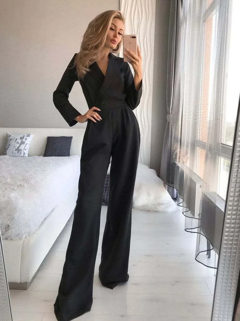 Women's Long-sleeved Slim Jumpsuit Wide Leg Pants Elegant Woman Jumpsuit Sexy Outfits Party Dresses for Weddings Jump Suit
Women's Long-sleeved Slim Jumpsuit Wide Leg Pants Elegant Woman Jumpsuit Sexy Outfits Party Dresses for Weddings Jump Suit