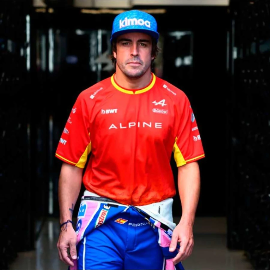 

Alpine F1 Fernando Alonso 'Spanish GP 2022 T-Shirt Aston Martin Team Jersey Shirt Formula One Racing Uniform Men's Fan Tees