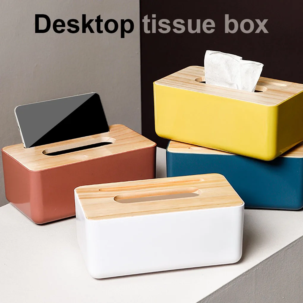 1pcs Tissue Box Holder Household Wooden Cover Paper Container Napkin Storage Case Phone Bracket Slot Design for Living Room
1pcs Tissue Box Holder Household Wooden Cover Paper Container Napkin Storage Case Phone Bracket Slot Design for Living Room