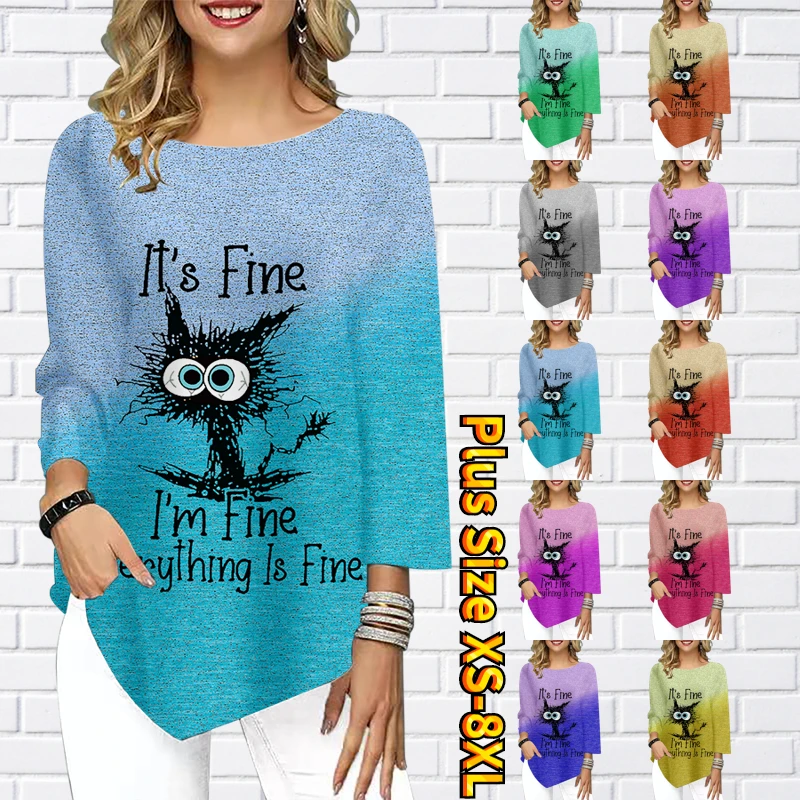 Summer Women's Temperament Tops Round Neck T-shirt Loose Size Three Quarter Sleeve Oversized Pullover Fashion Retro Tee Shirt
Summer Women's Temperament Tops Round Neck T-shirt Loose Size Three Quarter Sleeve Oversized Pullover Fashion Retro Tee Shirt