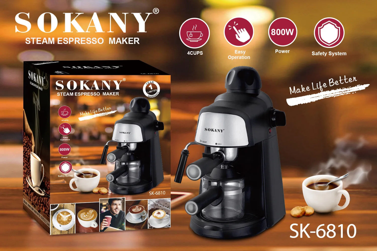 Espresso Machine EU Fancy Espresso Machine Moka Pot Latte Milk Frother Foam Cappuccino Italian
Espresso Machine EU Fancy Espresso Machine Moka Pot Latte Milk Frother Foam Cappuccino Italian