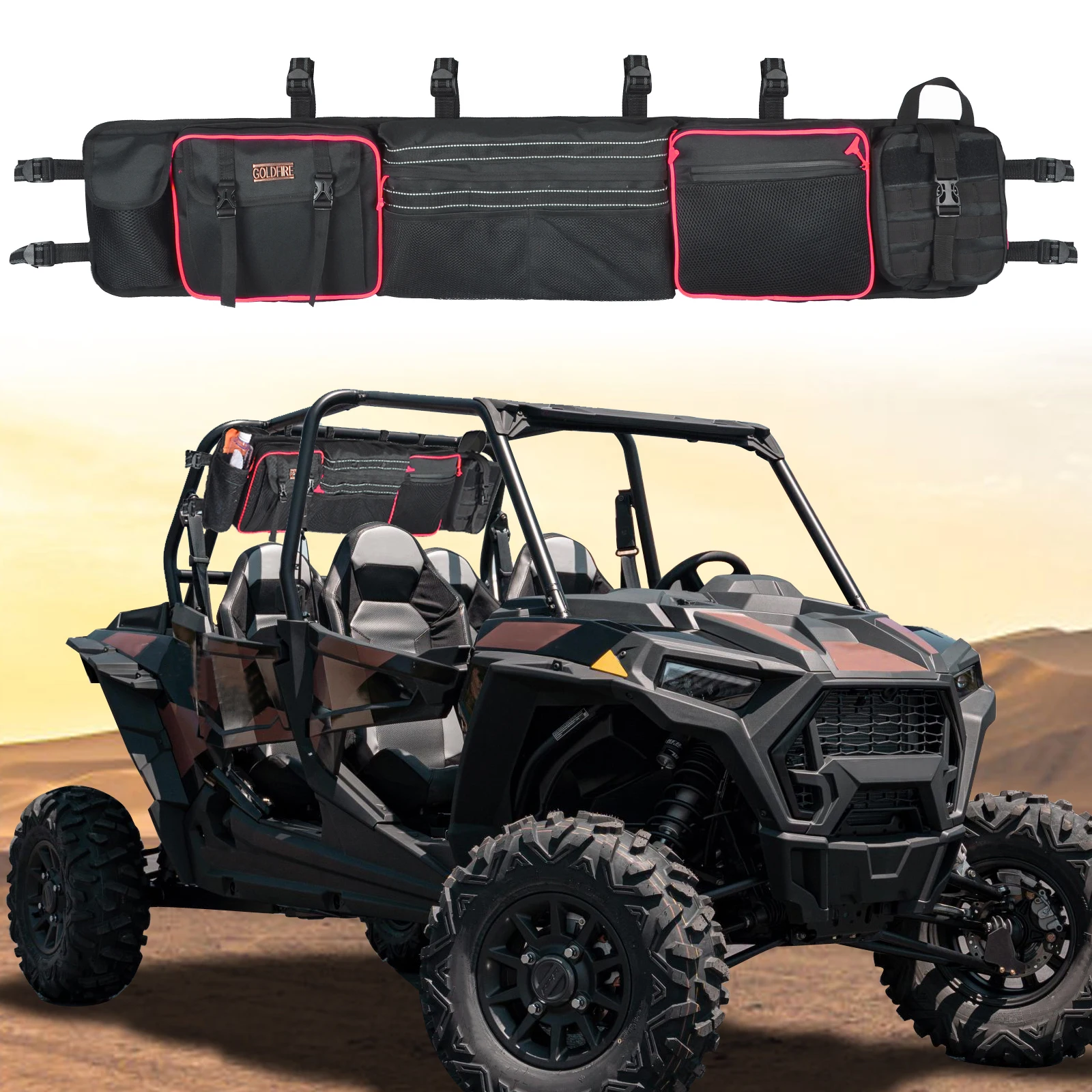 Рулонная клетка UTV, органайзер, аксессуары, рулонная штанга, Задняя сумка для хранения груза, сумки передач для большинства полноразмерных UTV, подходит для Polaris Ranger RZR
Рулонная клетка UTV, органайзер, аксессуары, рулонная штанга, Задняя сумка для хранения груза, сумки передач для большинства полноразмерных UTV, подходит для Polaris Ranger RZR