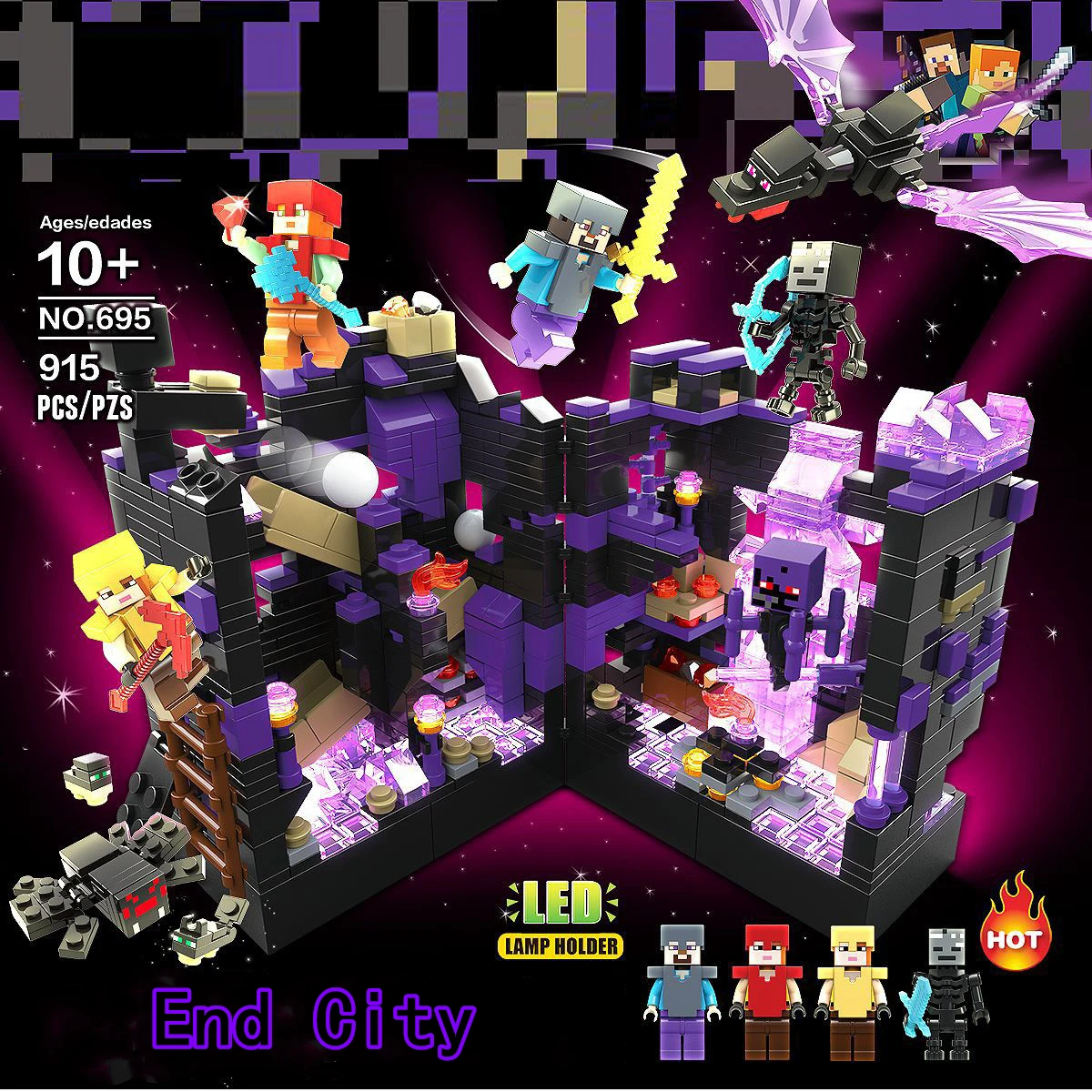 Creative Building Blocks My World Steve Mine Cave Underwater City Zombie with LED Light Bricks Toys Child Christmas Gift
Creative Building Blocks My World Steve Mine Cave Underwater City Zombie with LED Light Bricks Toys Child Christmas Gift