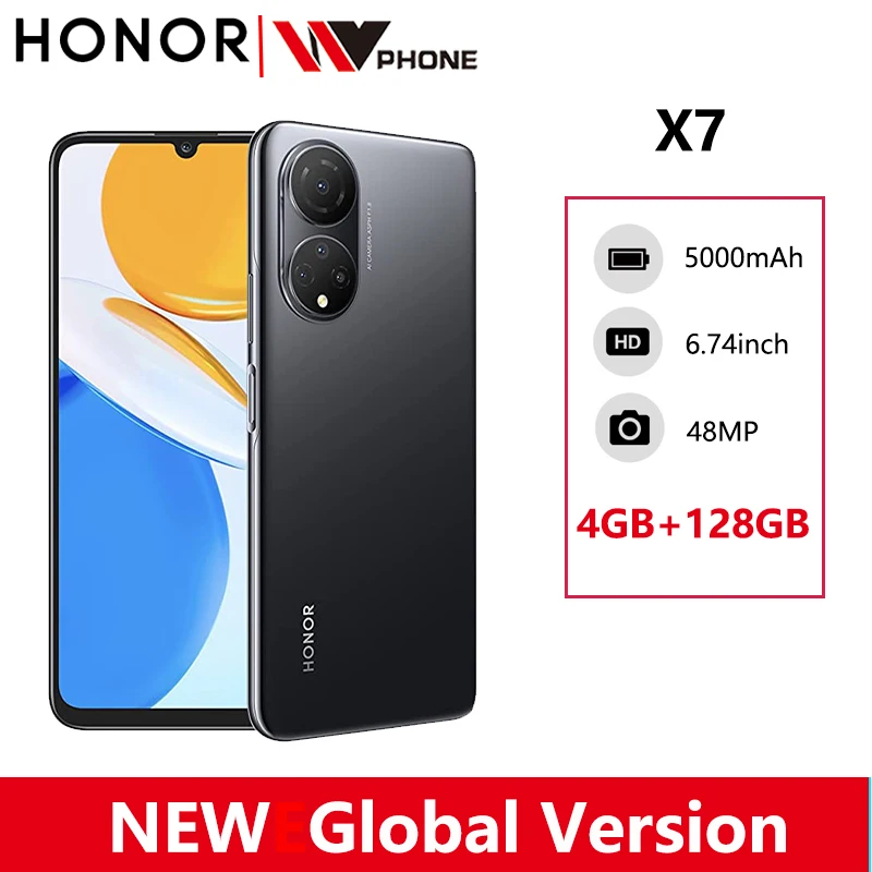 Global Version Honor X7 Smartphone Android 11 90Hz 6.74" FullView Display 48MP Quad Rear Camera 22.5W Supercharge 5000mAh
Global Version Honor X7 Smartphone Android 11 90Hz 6.74" FullView Display 48MP Quad Rear Camera 22.5W Supercharge 5000mAh