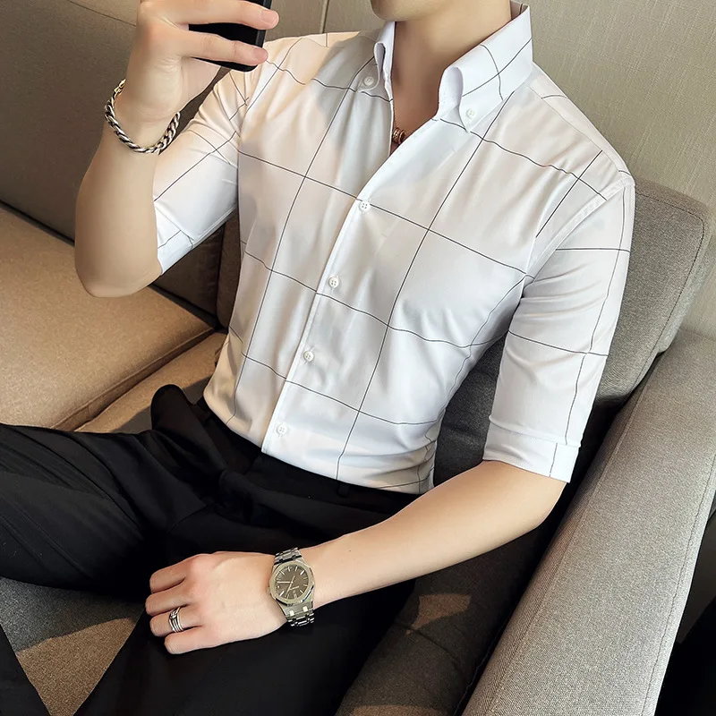 2022 new youth personality V-neck shirt mid-sleeve handsome slim casual stand-up collar ruffian handsome shirt mens
2022 new youth personality V-neck shirt mid-sleeve handsome slim casual stand-up collar ruffian handsome shirt mens