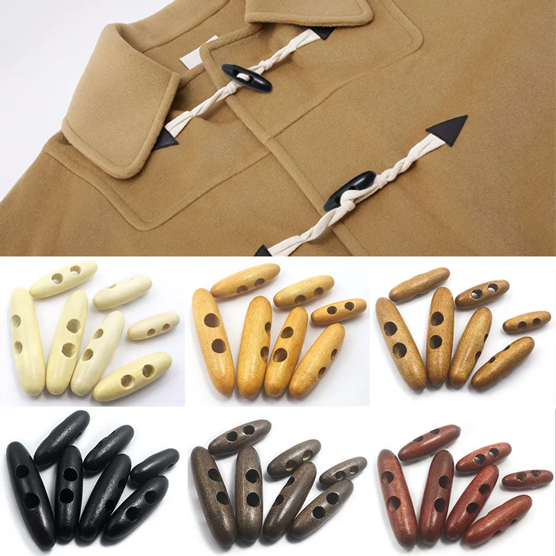 10pcs Olives Buttons Wood Toggle Buttons Wind Coat Horn Buckle Sewing Craft Accessory with Clothing Coat Overcoat Jacket Blazer
10pcs Olives Buttons Wood Toggle Buttons Wind Coat Horn Buckle Sewing Craft Accessory with Clothing Coat Overcoat Jacket Blazer