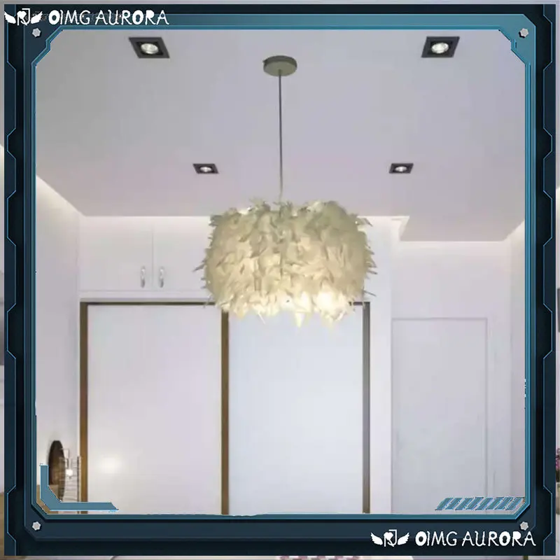 Feather Shade Droplight Lamp Pendant Light Romantic Dreamlike 25/30/40/45CM E27 Base Bedroom LED Ceiling Light Wire Length 1.3m
Feather Shade Droplight Lamp Pendant Light Romantic Dreamlike 25/30/40/45CM E27 Base Bedroom LED Ceiling Light Wire Length 1.3m
