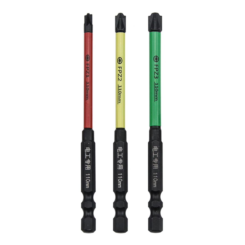 3×110mm Slotted Cross Screwdriver Bits Adapt For Earth Leakage Protectors Breakers FPZ1-3 Magnetism Screwdriver Bit Tool Supplie
3×110mm Slotted Cross Screwdriver Bits Adapt For Earth Leakage Protectors Breakers FPZ1-3 Magnetism Screwdriver Bit Tool Supplie